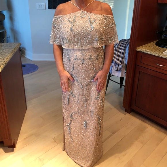 cold shoulder gowns for mother of the bride